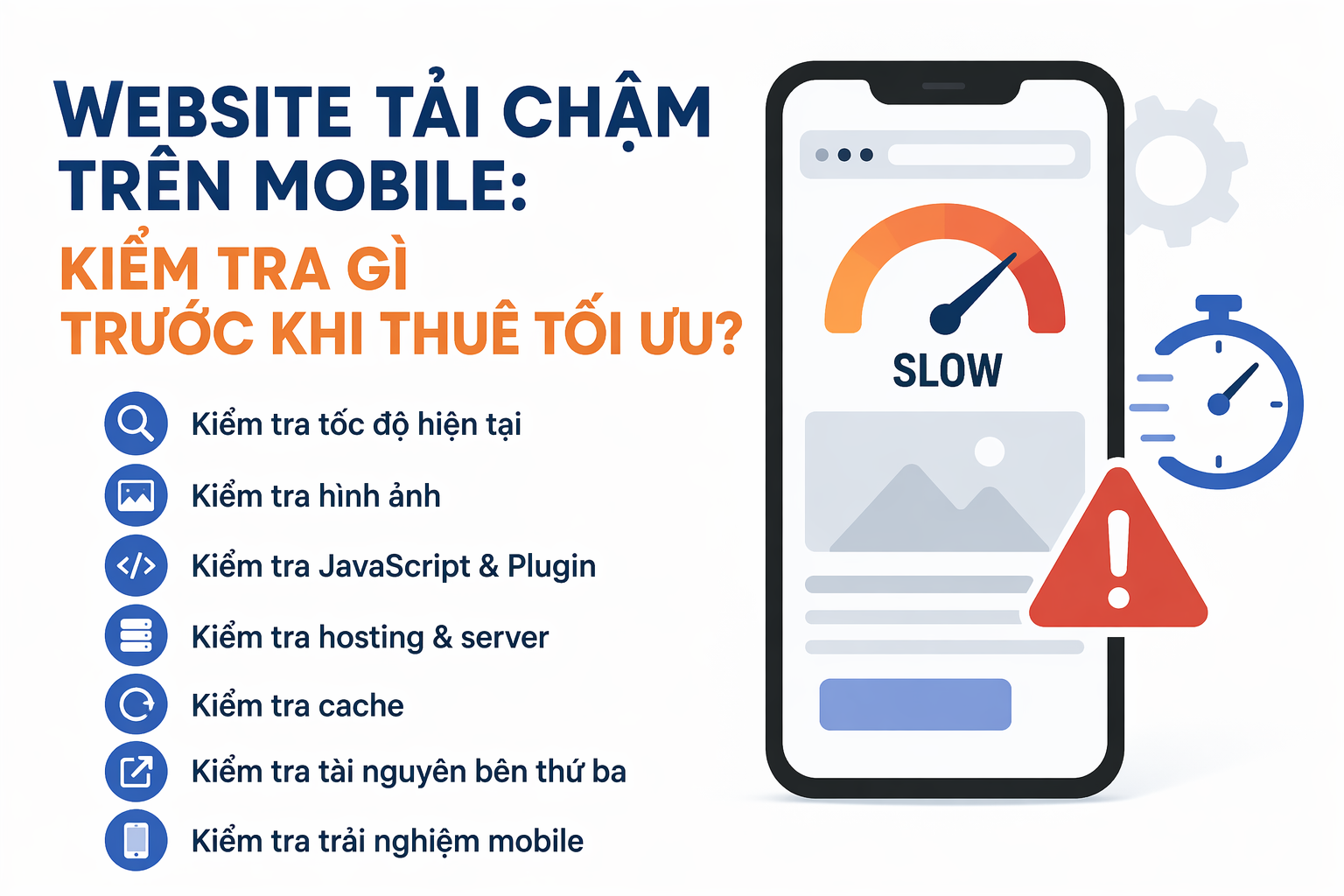 Website tải chậm trên mobile