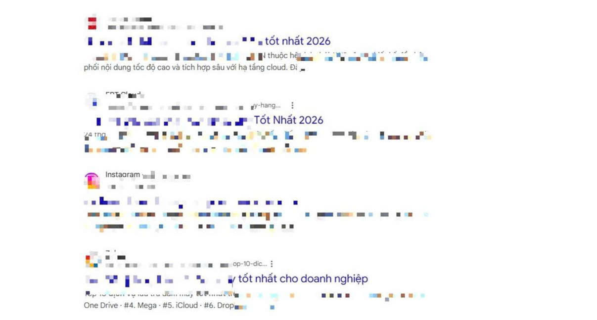 Minh họa web có sử dụng từ "Tốt nhất"