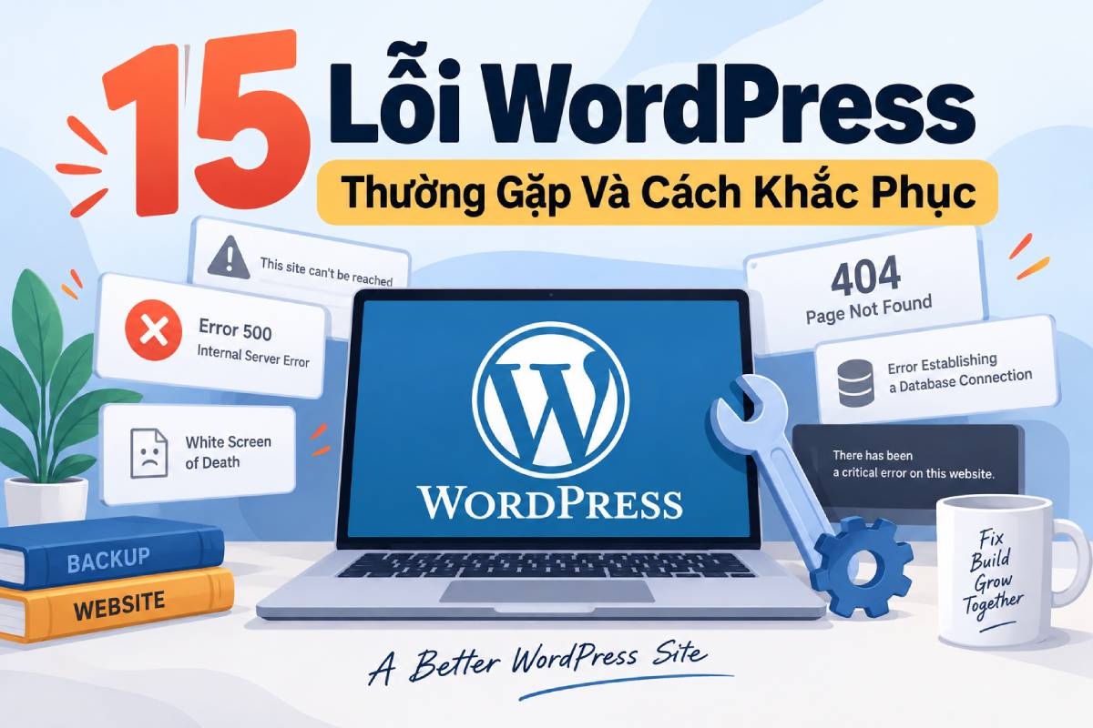 15 Lỗi WordPress Thường Gặp Và Cách Khắc Phục