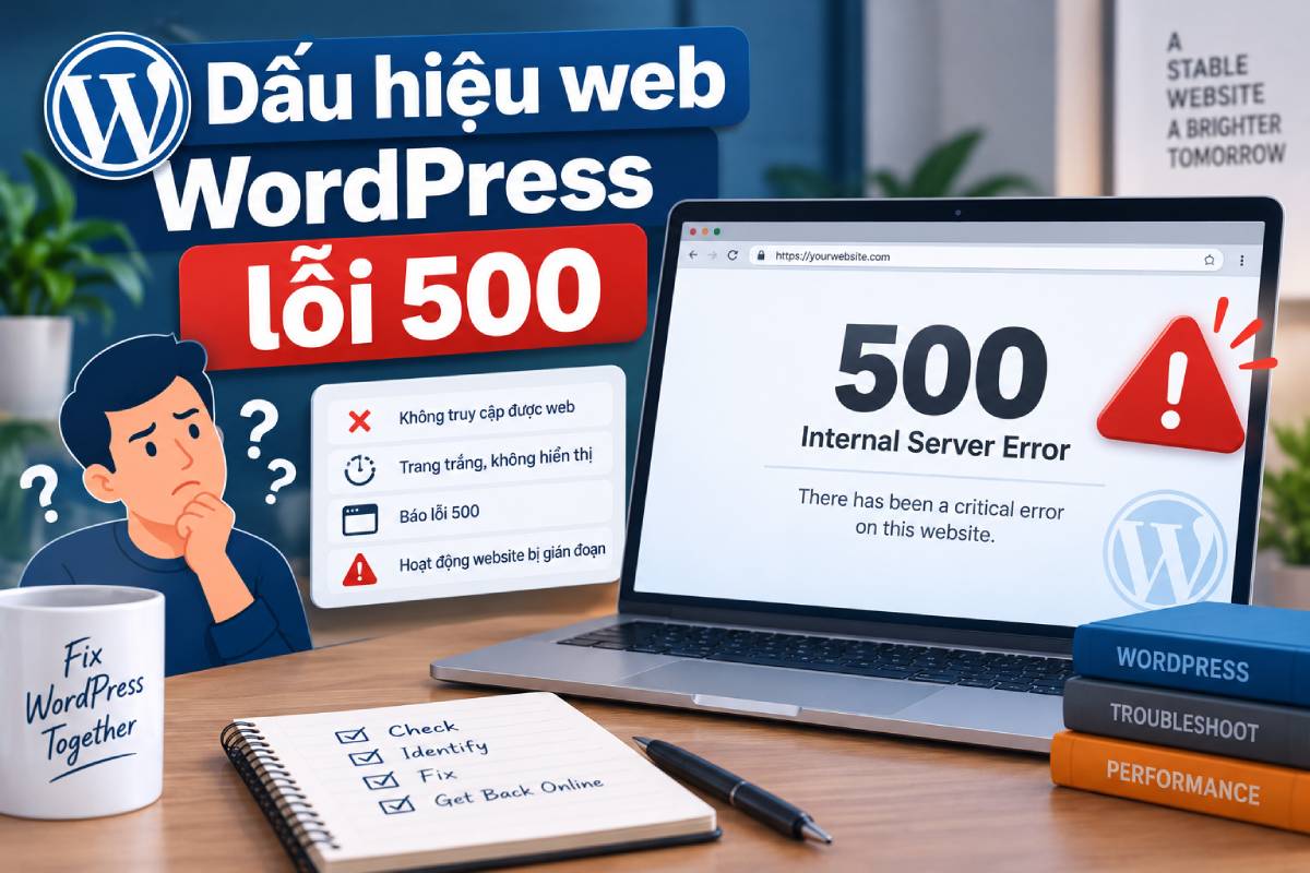 Dấu Hiệu Website WordPress Bị Lỗi 500