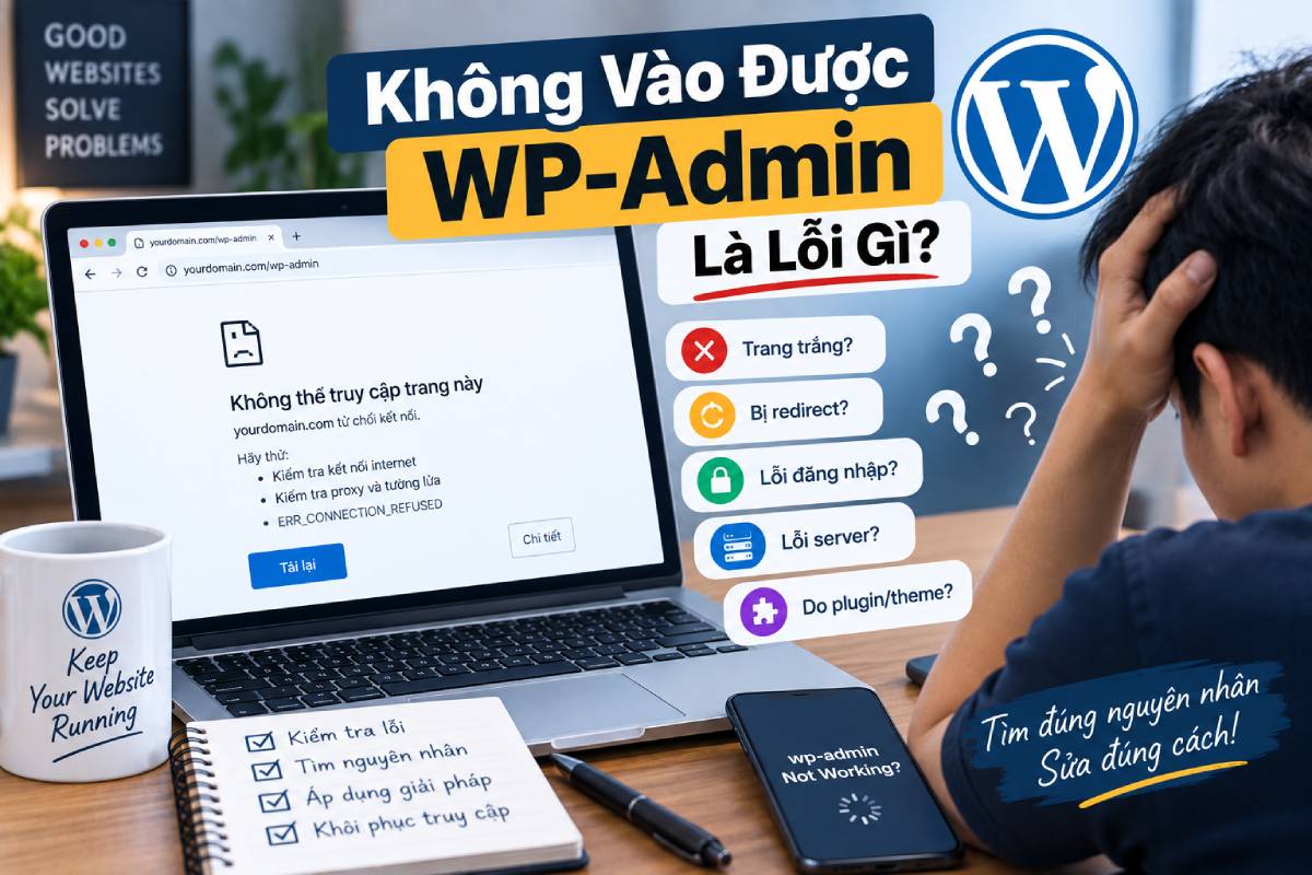Không Vào Được WP-Admin Là Lỗi Gì?
