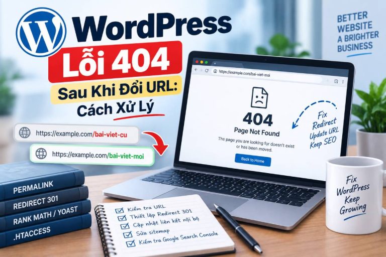Nguyên nhân web Wordpress lỗi 404