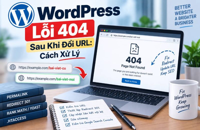 Nguyên nhân web Wordpress lỗi 404