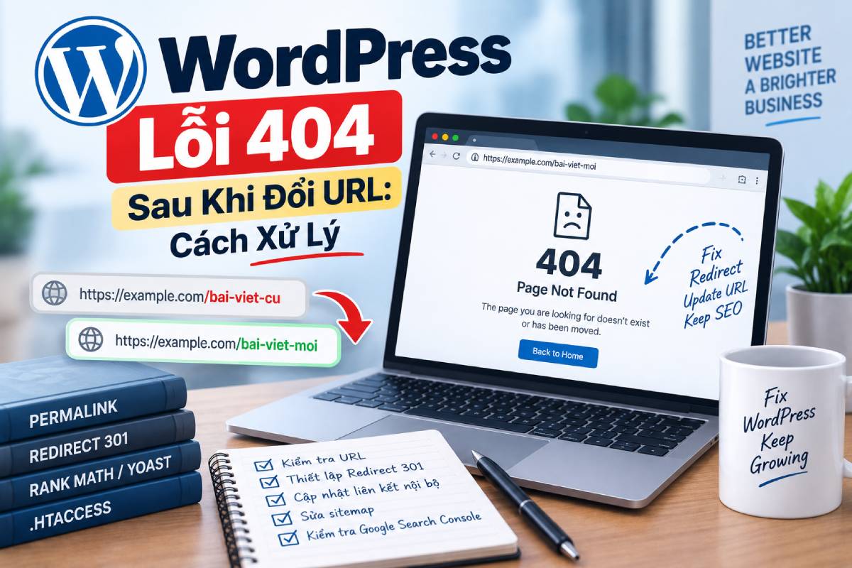 Nguyên nhân web Wordpress lỗi 404