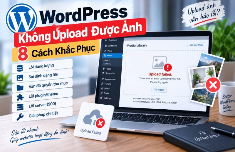 WordPress Không Upload Được Ảnh