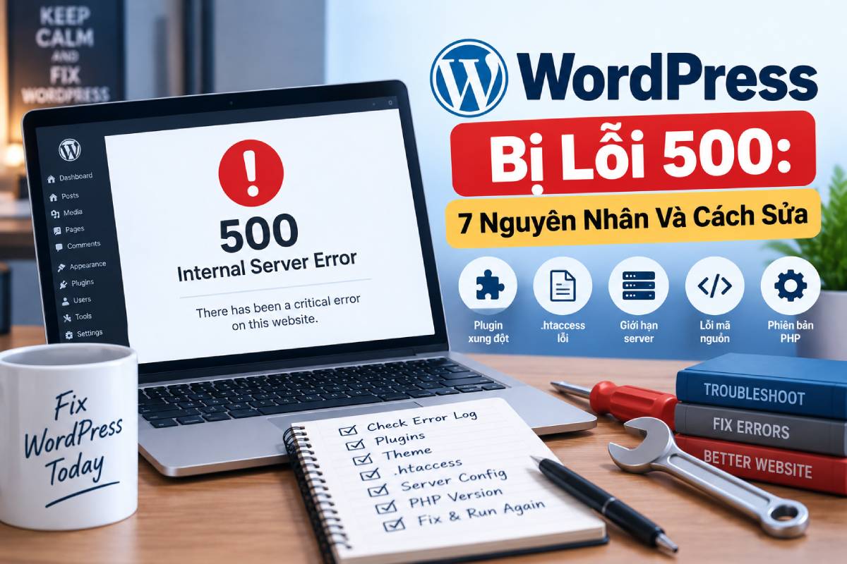 Wordpress bị lỗi 500