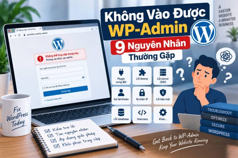 Wordpress không vào được wp-admin