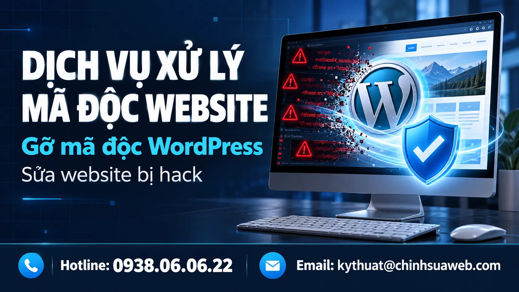 Dịch Vụ Xử Lý Mã Độc Website, Gỡ Mã Độc WordPress
